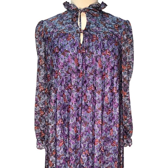 Vintage loose-fitting floral midi dress - Picture 2 of 6